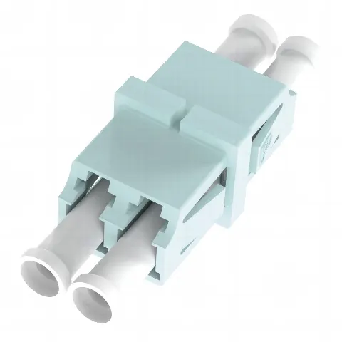 Módulo Acoplador LC Duplex, Para Fibra Multimodo, Color Aqua