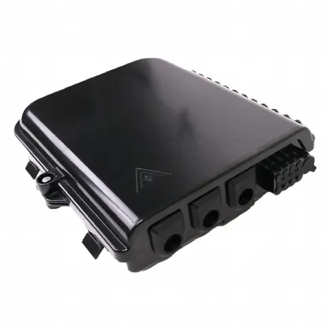 Caja de Empalme FTTx / 24 Fusiones / Splitter 1x8 SC/APC / 8 Acopladores SC/APC / IP65 / 3 Entradas Ø 6-12 mm / Interior