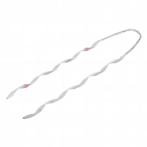 Remate Preformado para Fibra Óptica / Acero Galvanizado / Diámetro 7.5 - 8 mm / 24 Hilos / Longitud 460 mm (18.1 ft) / Ambientes Costeros