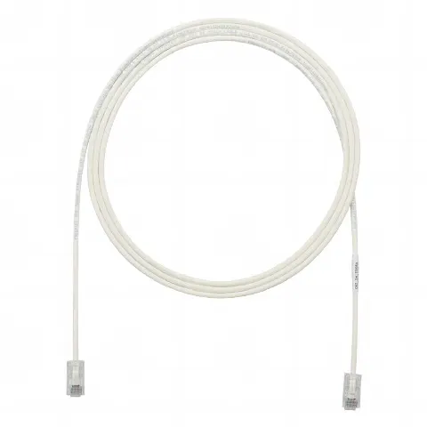 Cable de Parcheo UTP Cat6A, CM/LSZH, Diámetro Reducido (28AWG), Color Blanco Mate, 10 ft