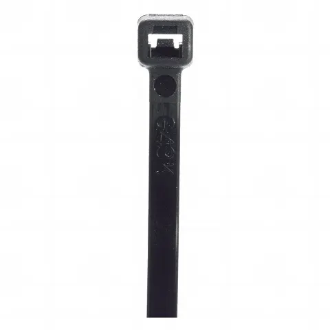 Cincho de Nylon 6.6 StrongHold?, 188mm largo x 4.8mm ancho, Color Negro, Exterior Resistente a Rayos UV, Paquete de 1000pz
