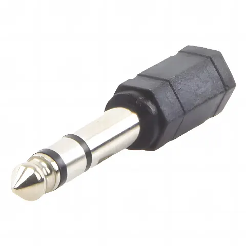 Adaptador de audio 3.5mm hembra a 6.3mm macho (Audio estereo)