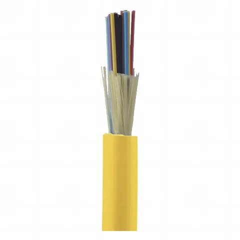 Cable de Fibra Óptica de 24 hilos, Monomodo OS2 9/125, Interior, Tight Buffer 900um, No Conductiva (Dieléctrica), OFNP (Plenum), Precio Por Metro