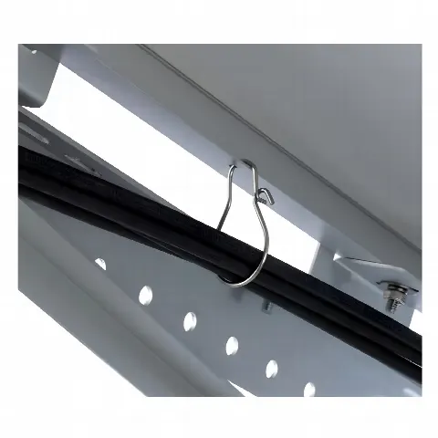 Gancho para cable solar / Nylon 6.6 resistente a intemperie / Capacidad 1.81 pulgadas (46mm) / 50 lbs tracción / Paquete 100 pz