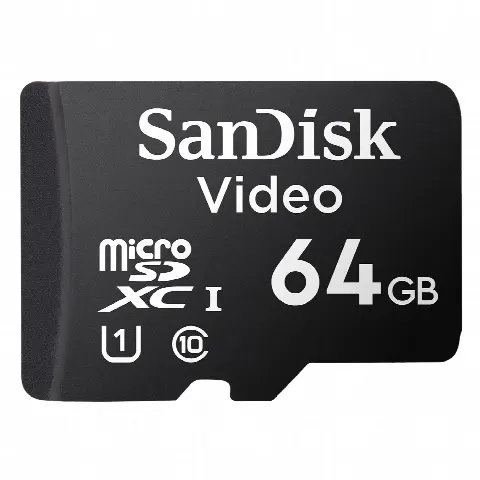 Memoria microSD / 64GB / Alta Resistencia / Videovigilancia / Clase 10 / -25°C a 85°C / 32 TBW