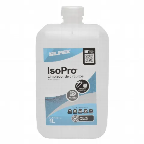 Alcohol Isopropílico / Evaporación Rápida / Capa Anti-Polvo / Envase 1000 mL / Aplicación 15-20 cm