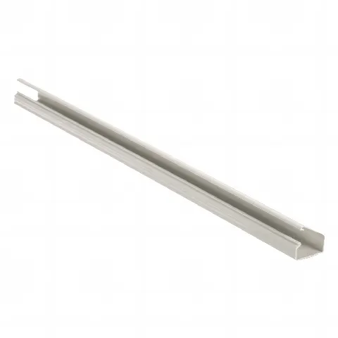Canaleta LD10 de PVC rígido, con cinta adhesiva para instalación sin herramientas, de 38.4 x 24 x 1828.8 mm, Color Blanco Mate