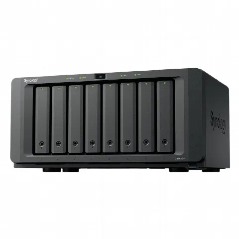 NAS Empresarial / 8 Bahías / AMD Ryzen V1500B / 8 GB DDR4 ECC / 2 Puertos 2.5GbE / Expansión 10GbE/25GbE / Caché M.2 NVMe / Lectura 2,239 MB/s