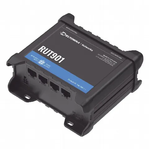 Router Industrial LTE 4G / 150 Mbps Cat 4 / 4 Puertos Ethernet / WiFi 2.4 GHz / Doble SIM / Montaje DIN / -40°F a 167°F