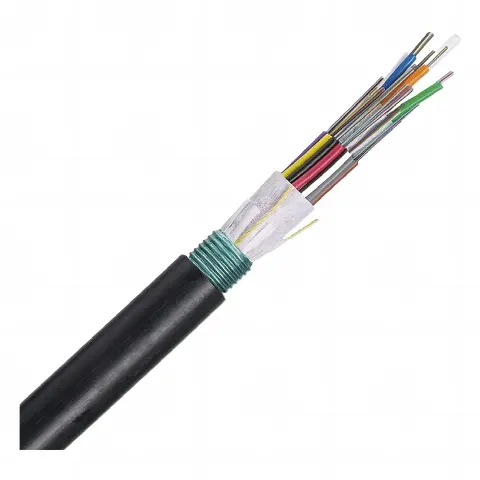 Cable de Fibra Óptica 12 hilos, OSP (Planta Externa), Armada, MDPE (Polietileno de Media densidad), Multimodo OM3 50/125 Optimizada, Precio Por Metro