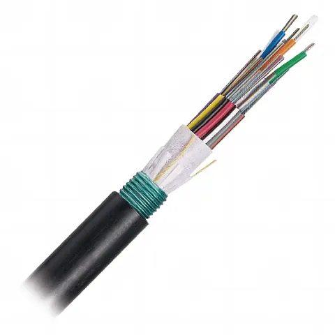 Cable de Fibra Óptica de 12 hilos, OSP (Planta Externa), Armada, 250um, Monomodo OS2, Precio Por Metro