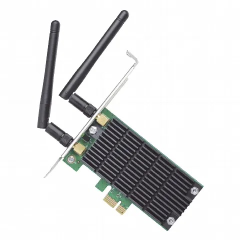 Adaptador PCI Express Wi-Fi / Doble Banda AC1200 / 2.4 y 5 GHz / 2x2 MU-MIMO / Antenas Desmontables 2 dBi / Perfil Bajo y Completo