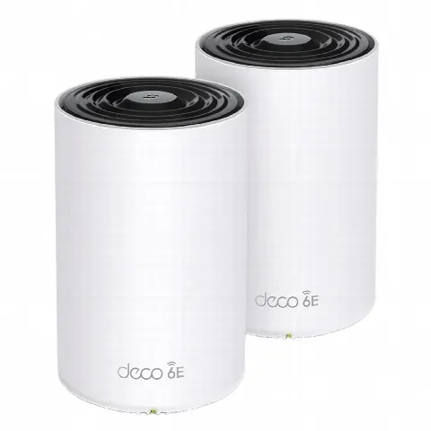 Sistema Mesh Wi-Fi / Wi-Fi 6E AX5400 / Triple Banda 2.4/5/6 GHz / 3 Puertos Gigabit WAN/LAN / 4 Antenas Internas / Gestión App Móvil / Interior