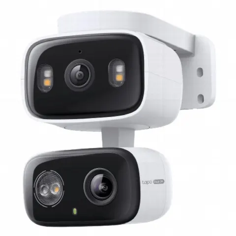 Cámara IP Dual PTZ / Dual Lente 2K+2K / 3 Megapixel cada lente / Seguimiento Sincronizado / Visión Nocturna a Color / IP65 / Audio Bidireccional / Exterior