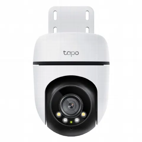 Cámara PTZ IP / 2K 3 Megapixel / 360° Panorámica Horizontal / 130° Vertical / Visión Nocturna Color / IR 29.9 m (98 ft) / Wi-Fi 2.4 GHz / IP65 / Exterior