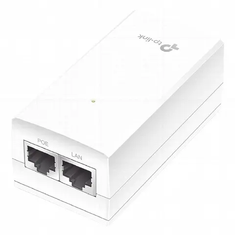 Inyector PoE Pasivo / 24V 12W / 2 puertos Gigabit / Montaje en pared / Plug and Play