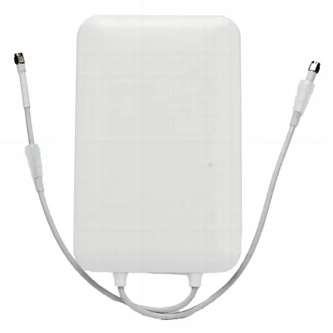 Antena Sectorial / Doble Banda 2.4/5 GHz / Ganancia 15 dBi / Ángulo Horizontal 90° / Conectores RPSMA / Resistente a Viento 60 m/s / Exterior