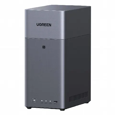 NAS de 2 Bahías / Procesador RK3576 / 4 GB DDR5 / HDMI 4K / USB-C 3.2 Gen 1 / Gigabit Ethernet / RAID 0/1-JBOD