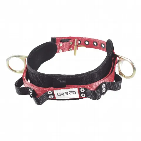 Cinturón de Seguridad para Liniero / Talla 40 / Neopreno de Alta Tensión / Nylon 4" Acolchonado / 4 Compartimentos / ANSI A10.14 y Z359.1 / Dos Anillos Tipo D