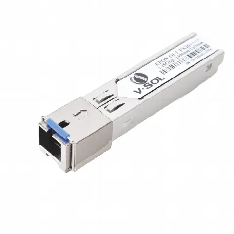 Módulo SFP EPON / PX20++++ / 1.25 Gbps Simétrico / Alcance 20 km (65,616 ft) / Potencia Óptica +9 a +13 dBm / SC/UPC / Longitud de Onda TX 1490nm RX 1310nm