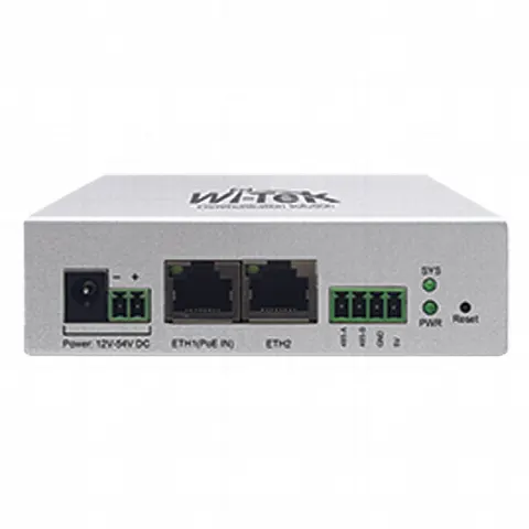 Controlador IoT / 2 Puertos 10/100 Mbps / PoE 802.3af / RS-485 / Alimentación 12-54V DC / Gestión Solar en la Nube