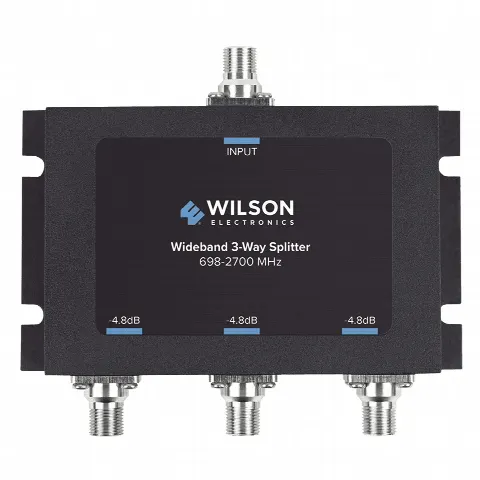 Divisor de Potencia RF / 3 Vías / 75 Ohm / 698-2700 MHz / 4.8 dB Pérdida / Conectores F Hembra
