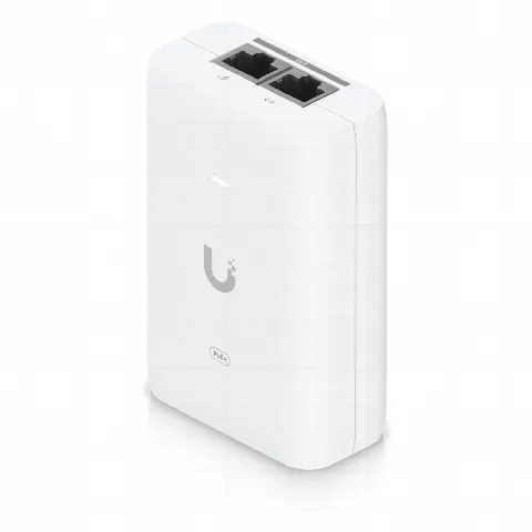 Adaptador PoE+ / 30 W / 2.5 Gbps / 48V 0.65A / (2) Puertos RJ45 Blindados / LED Indicador / Protección contra Sobretensiones