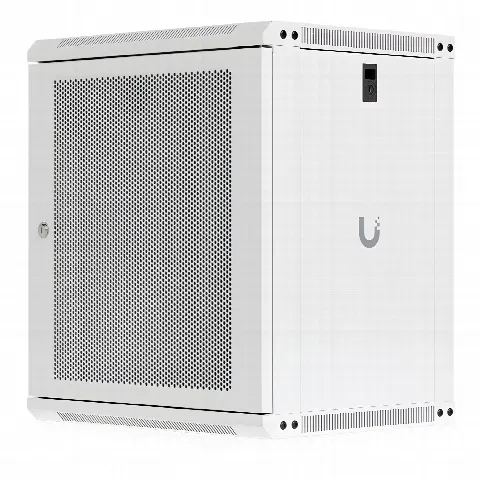 Gabinete Rack 12U / Montaje en Pared / Profundidad 450 mm (17.7") / Puerta Perforada / Ventilación Integrada 50 dB(A) / Paneles con Llave