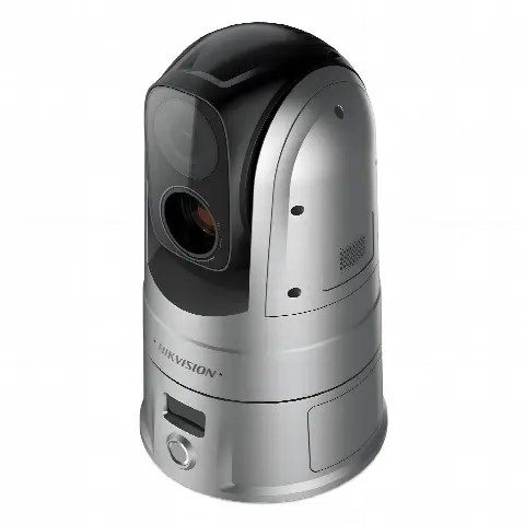 Turret IP Dual / Térmica 1.8 mm (160 x 120) / Óptico 2 mm (4 Megapixel) / Detección de Personas 53 mts / 15 mts IR / Exterior IP67 / PoE / Termométrica / Detección de Temperatura / Sirena y Luz / Micro SD 32 GB Incluida