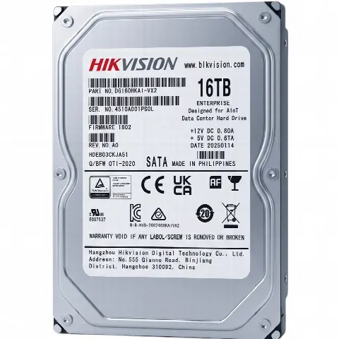 Disco Duro Empresarial / 16 TB / 3.5 pulgadas / SATA 6 Gbit/s / 7200 RPM / Caché 1024 MB / 24x7 / 550 TB/Año