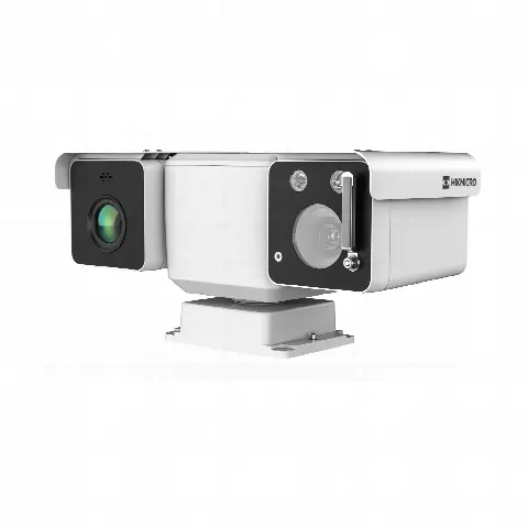 Mini Punta de Poste IP Bi Espectro/ Térmica: 256 × 192 (15 mm, NETD &le;35 mK) + Óptico 32X (4 Megapixel)/ 800 mts IR / IP67 IK10 / Detección de Temperatura / microSD/Detección de Humo y Fuego