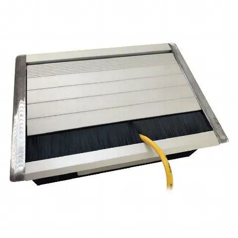 Caja universal vacía de 2 módulos para instalación en escritorio (voz, datos, vídeo, contactos eléctricos), (No incluye accesorios)