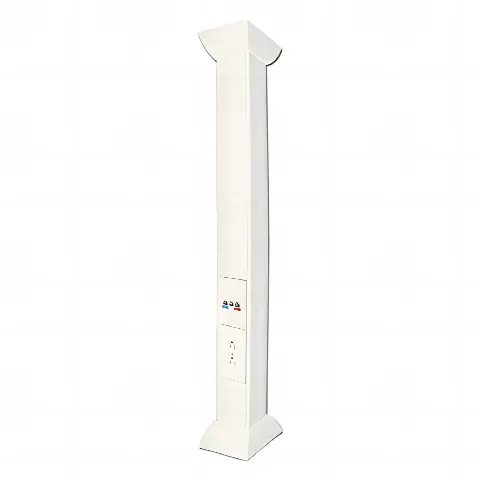 Pole Blanco de 3m (9.84 ft) para instalaciones eléctricas, voz y datos, No incluye accesorios, se venden por separado los  modelos TEK100DUPLEX( accesorios de fijacion y contacto duplex) y TEK100UNI ( soporte y tapa universal) (13000-01000)