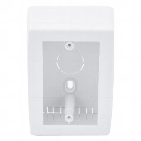 Caja de Registro Universal, color blanco de PVC auto extinguible (7902-02001)