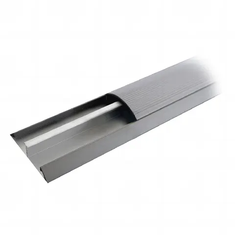 Ducto de media caña de aluminio, tramo de 2.5m de largo (8801-80300)