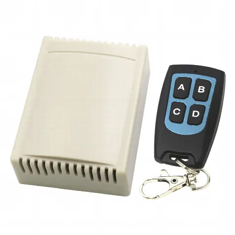Receptor con Control Remoto de 4 Canales / Soporta 40 Transmisores 