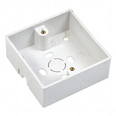 Caja plástica para instalación del botón PRO802B 86 x 86 mm