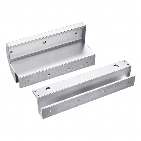 Montajes en U para puertas de Solo Cristal ( puerta y marco) para uso con Chapa Magnética MAG600NLED y MAG600NTLED