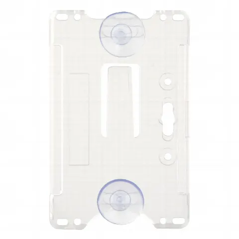 Porta tarjeta de plastico ABS / Transparente / Compatible con tarjetas ACCESSCARDEPC / PROCARDX o Formato CR80