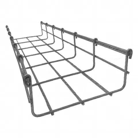 Charola tipo malla 54/150 mm BIMETÁLICA para Instalación en Exterior o Interior, Extrema Resistencia y Durabilidad. Hasta 129 cables Cat6 (Tramo de 3 metros).
