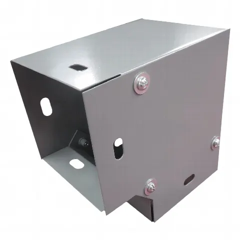 Derivación codo horizontal de 90 grados 100 x 100 mm, fabricado en lámina de acero al carbón
