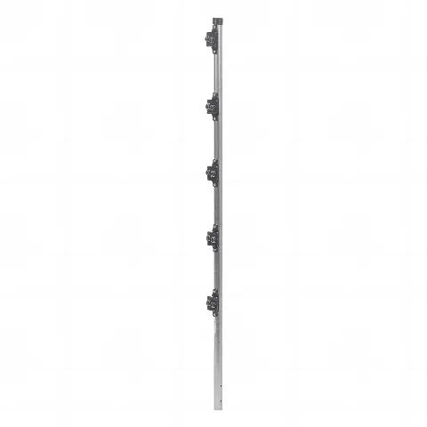 Poste de Paso de 1.2m para Cerca Electrificada.Tubo Galvanizado cal. 18 de 1Diam. con Tapón y 5 Aisladores Instalados.