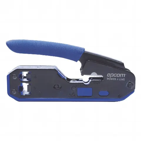 Pinza SLIM para Corte y Terminado de Plugs RJ45/RJ11, Acero al Carbón y Mango Ergonómico.