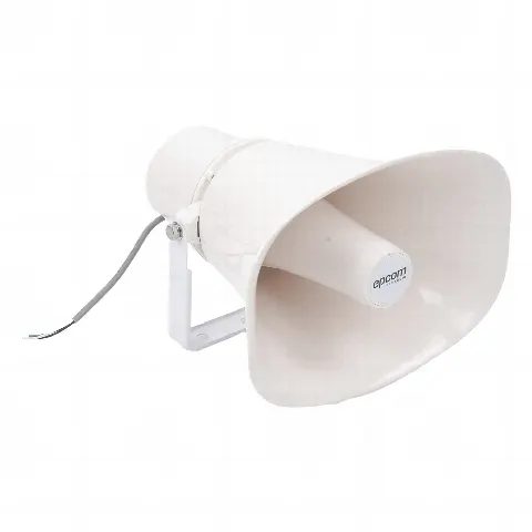 Altavoz para Exterior | Tipo Trompeta | 15-30W | 70/100V | IP66 | Material ABS | Bracket de Metal