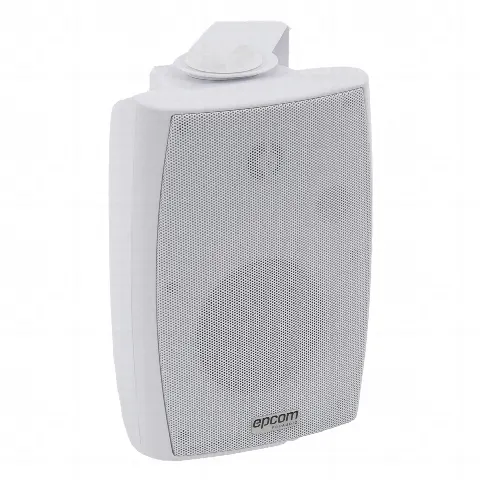 Altavoz de Pared de 2 vías | Woofer 4in + 1.5in | 2.5W - 20W | Para Sistemas 70/100V y 8 ohms | Material ABS | Rejilla y Bracket de Metal | Color Blanco