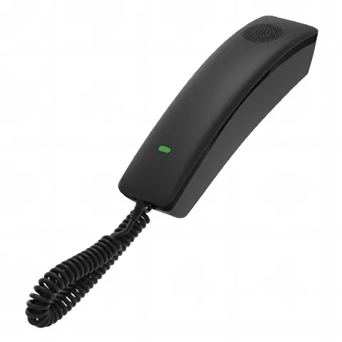 Teléfono IP profesional para Hotelería, montaje en pared,  teclado numérico estándar, conferencia de 3 vías, Opus y PoE.