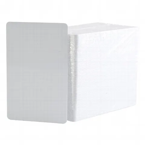 Paquete de 500 tarjetas de PVC UltraCard 30 mil CR80/ Diseñadas para impresión/ Sin Tecnología