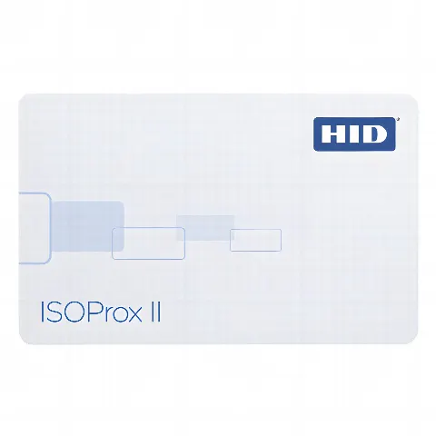 Tarjeta de Proximidad ISOProx II HID  (Delgada)  Perforada Verticalmente / Garantía de por Vida / 1586/ 1386