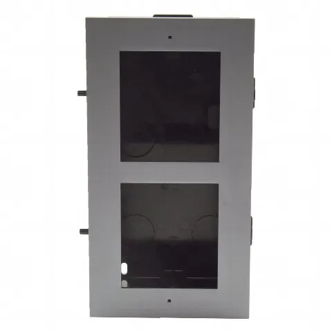 Base de 2 Espacios para EMPOTRAR Módulos de Videoporteros Hikvision