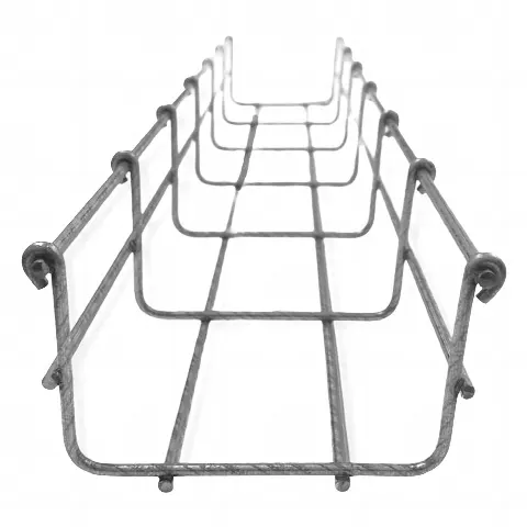 Charola tipo malla 66/100 mm BIMETÁLICA para Instalación en Exterior o Interior, Extrema Resistencia y Durabilidad. Hasta 105 cables Cat6 (Tramo de 3 metros) 